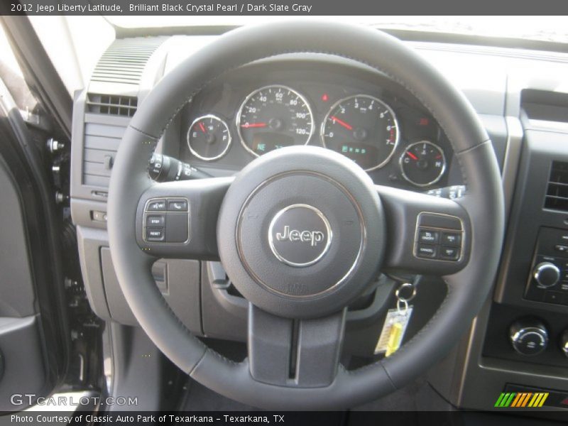 Brilliant Black Crystal Pearl / Dark Slate Gray 2012 Jeep Liberty Latitude