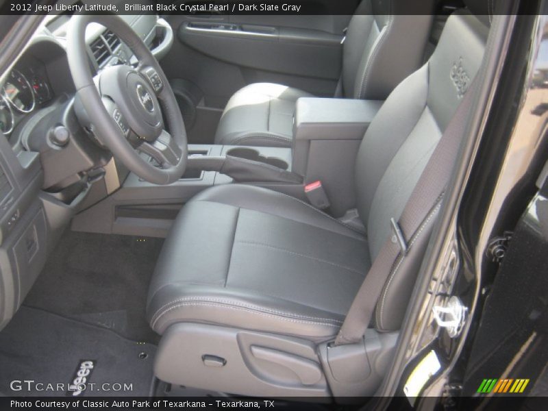 Brilliant Black Crystal Pearl / Dark Slate Gray 2012 Jeep Liberty Latitude