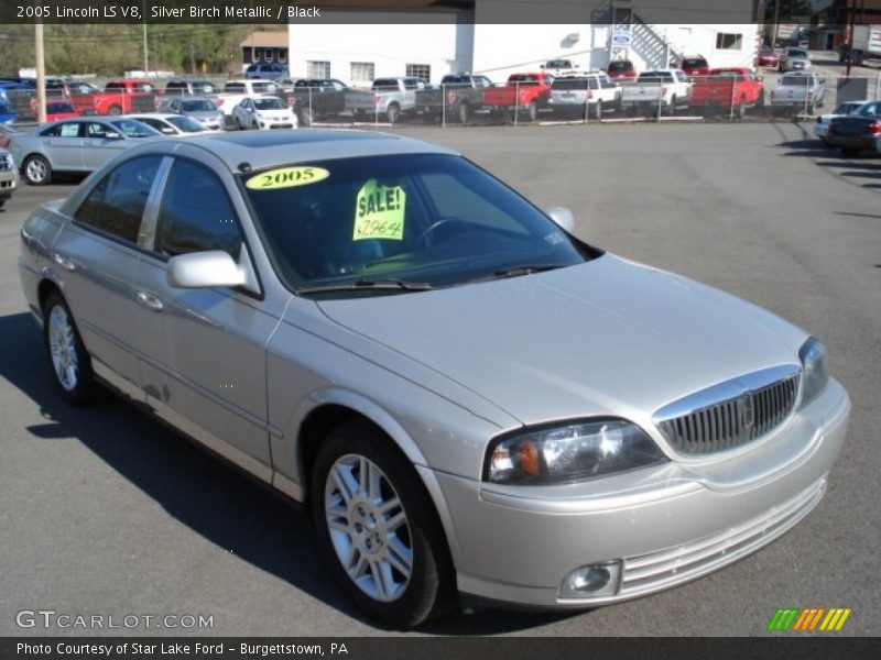 Silver Birch Metallic / Black 2005 Lincoln LS V8