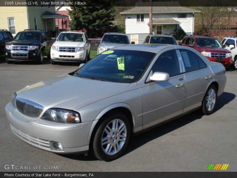 Silver Birch Metallic / Black 2005 Lincoln LS V8