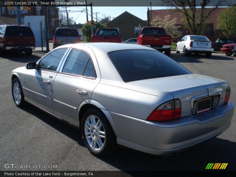 Silver Birch Metallic / Black 2005 Lincoln LS V8