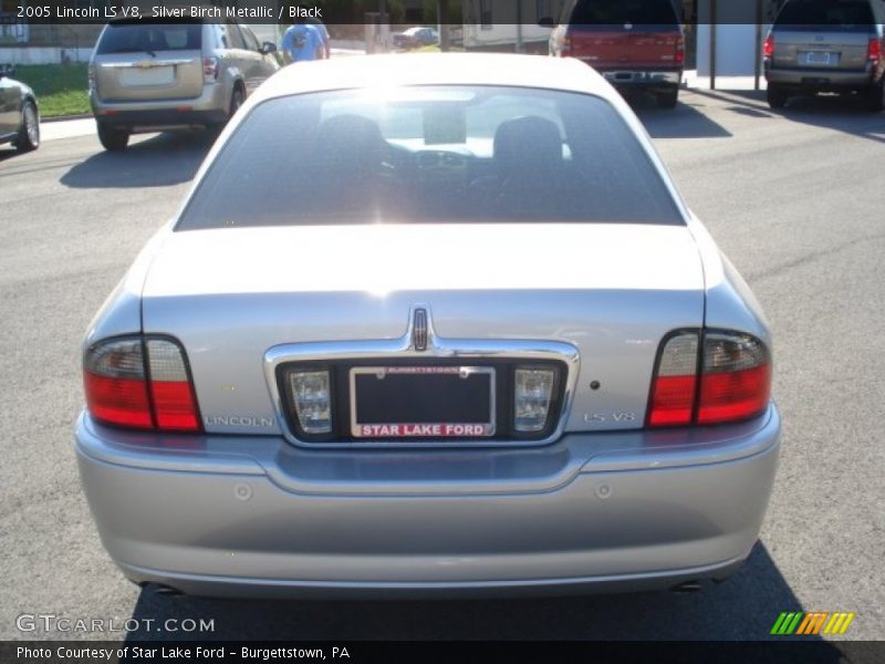 Silver Birch Metallic / Black 2005 Lincoln LS V8