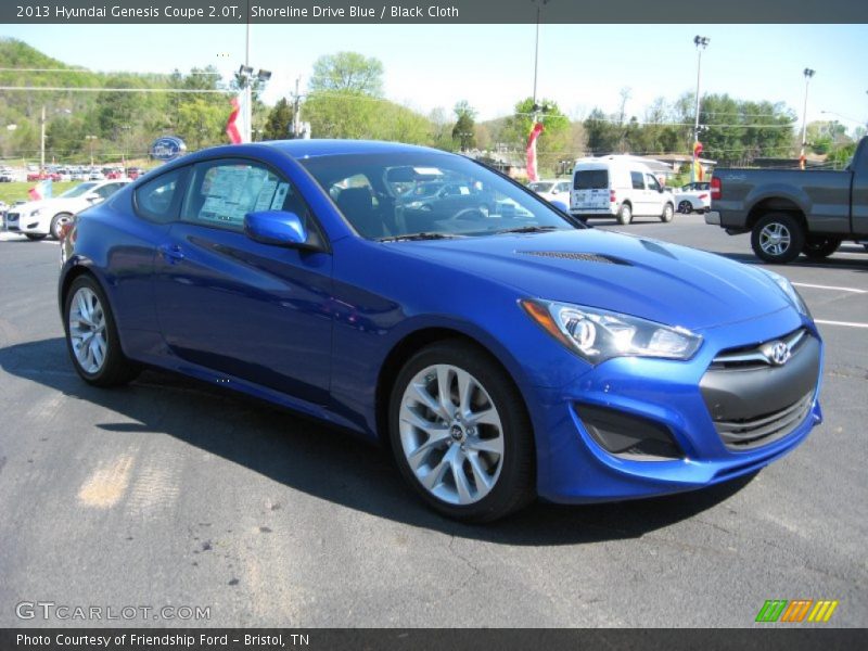 Shoreline Drive Blue / Black Cloth 2013 Hyundai Genesis Coupe 2.0T