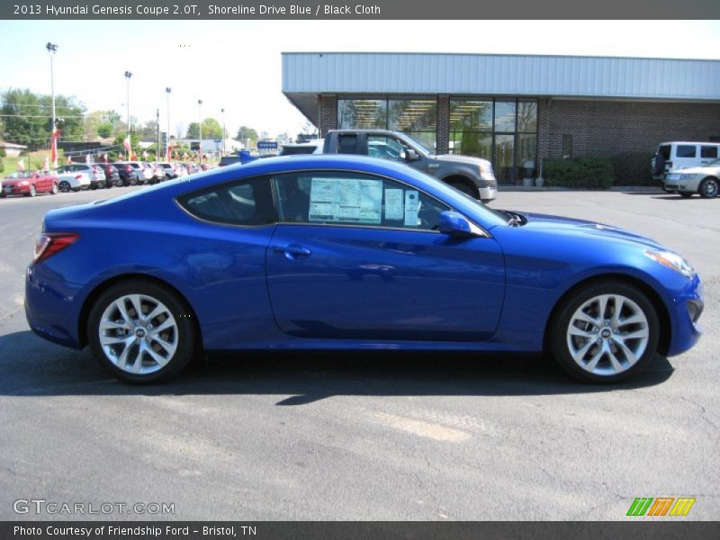 Shoreline Drive Blue / Black Cloth 2013 Hyundai Genesis Coupe 2.0T