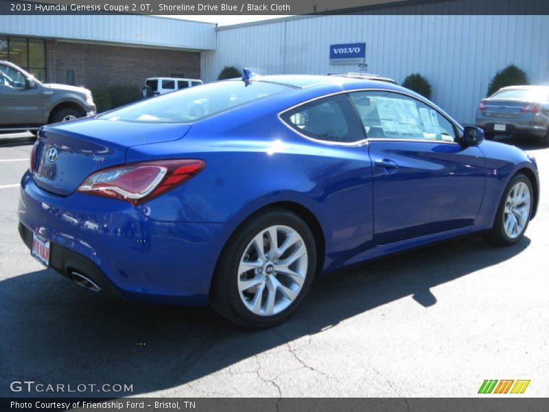 Shoreline Drive Blue / Black Cloth 2013 Hyundai Genesis Coupe 2.0T