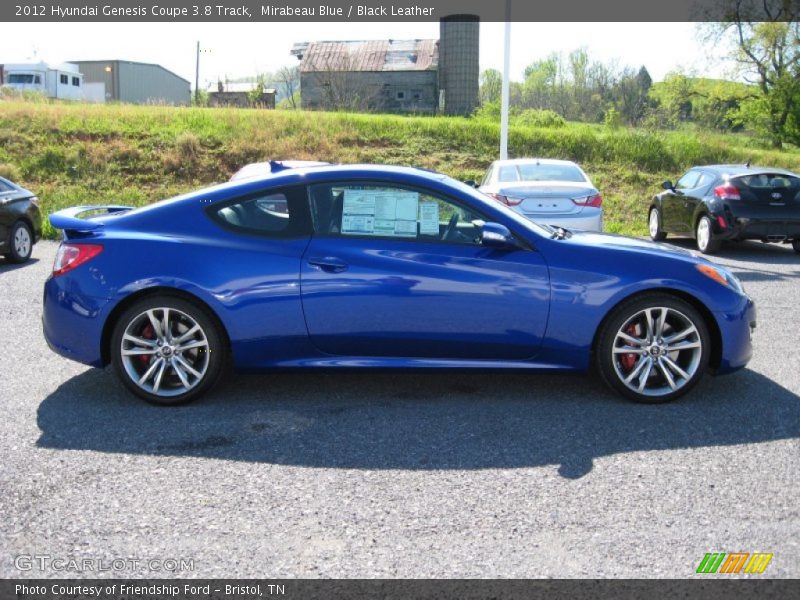 Mirabeau Blue / Black Leather 2012 Hyundai Genesis Coupe 3.8 Track