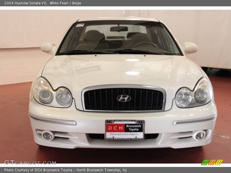 White Pearl / Beige 2004 Hyundai Sonata V6