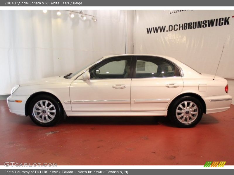 White Pearl / Beige 2004 Hyundai Sonata V6