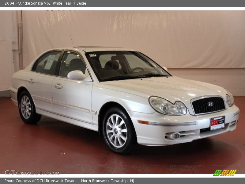 White Pearl / Beige 2004 Hyundai Sonata V6