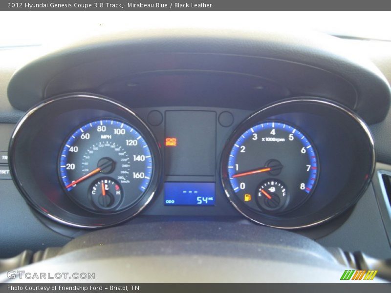  2012 Genesis Coupe 3.8 Track 3.8 Track Gauges
