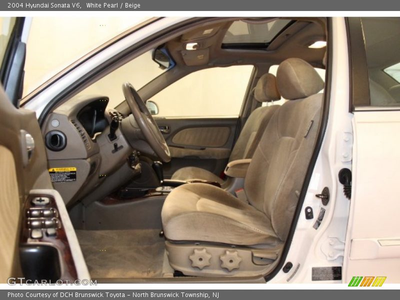 White Pearl / Beige 2004 Hyundai Sonata V6