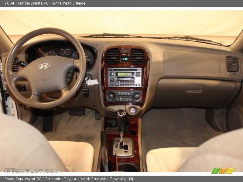 White Pearl / Beige 2004 Hyundai Sonata V6