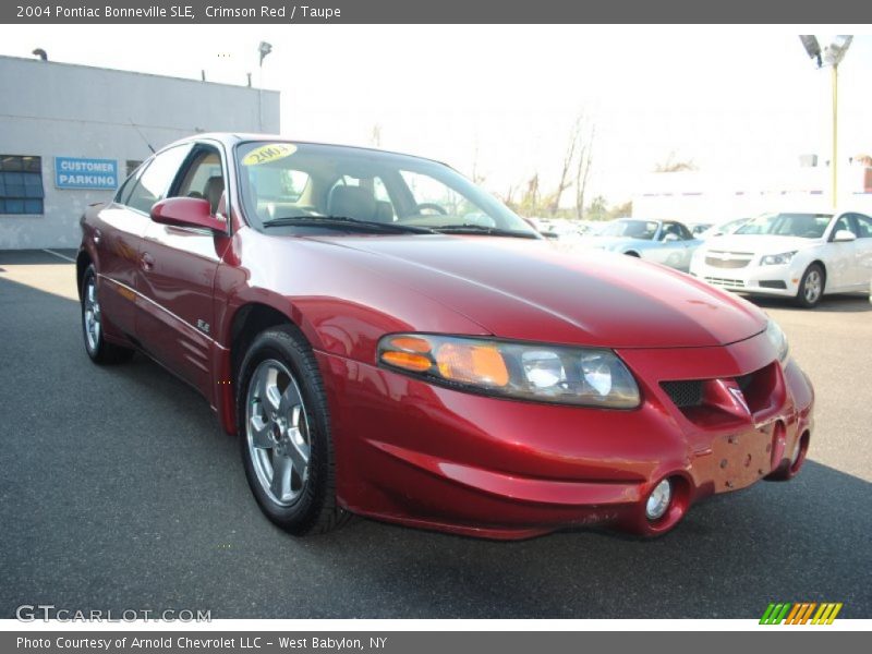 Crimson Red / Taupe 2004 Pontiac Bonneville SLE