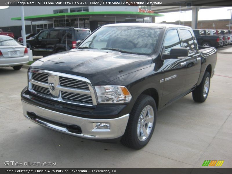 Black / Dark Slate Gray/Medium Graystone 2012 Dodge Ram 1500 Lone Star Crew Cab 4x4