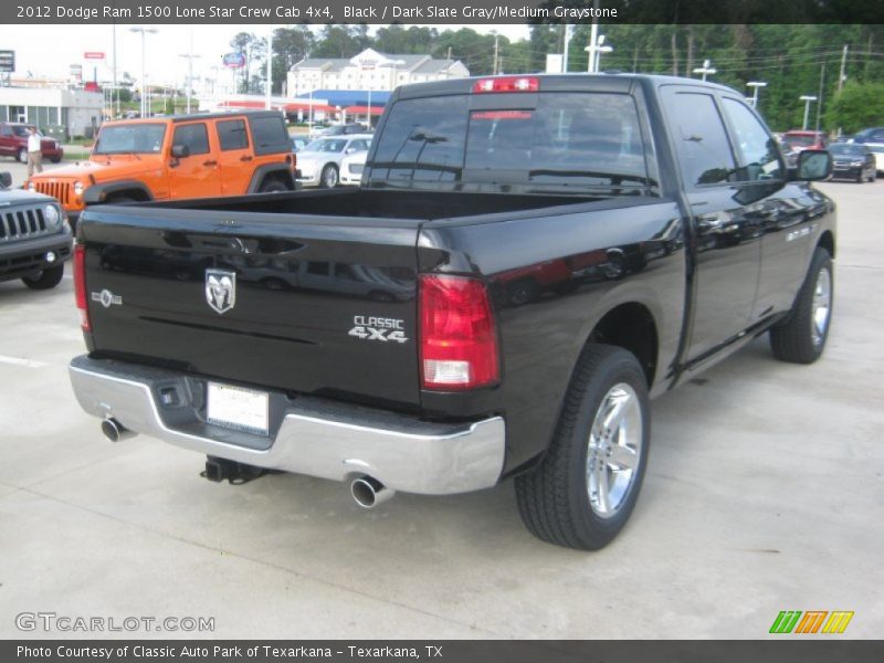 Black / Dark Slate Gray/Medium Graystone 2012 Dodge Ram 1500 Lone Star Crew Cab 4x4