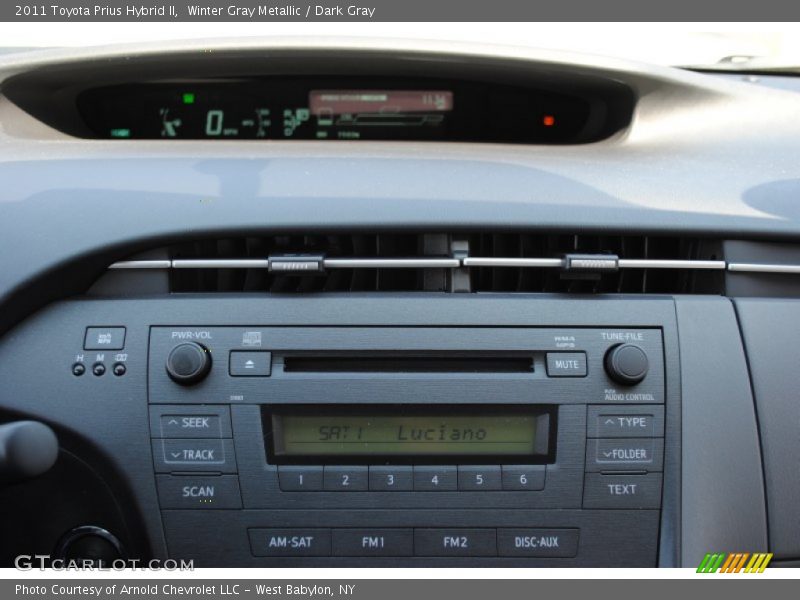 Winter Gray Metallic / Dark Gray 2011 Toyota Prius Hybrid II