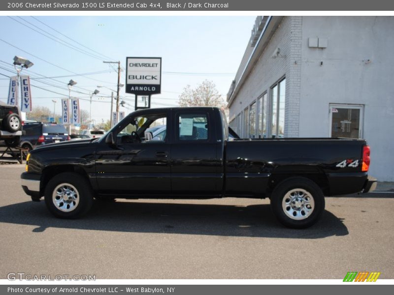 Black / Dark Charcoal 2006 Chevrolet Silverado 1500 LS Extended Cab 4x4