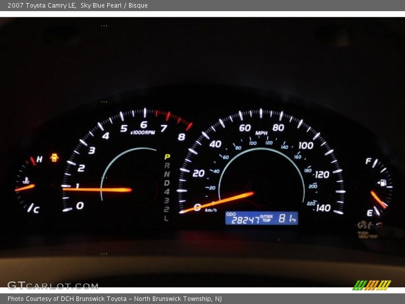 Sky Blue Pearl / Bisque 2007 Toyota Camry LE