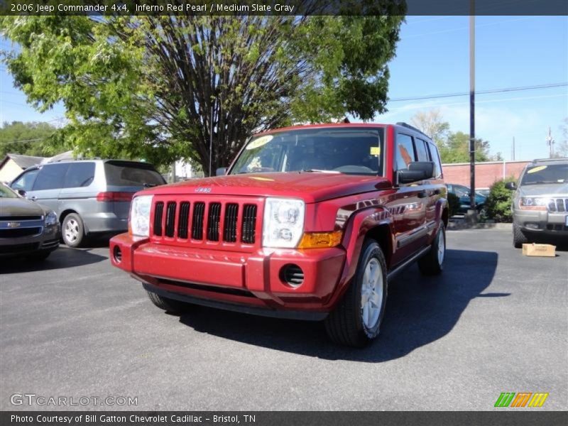 Inferno Red Pearl / Medium Slate Gray 2006 Jeep Commander 4x4