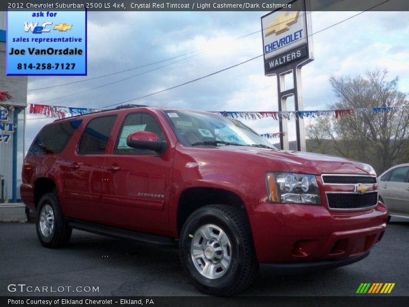 Crystal Red Tintcoat / Light Cashmere/Dark Cashmere 2012 Chevrolet Suburban 2500 LS 4x4