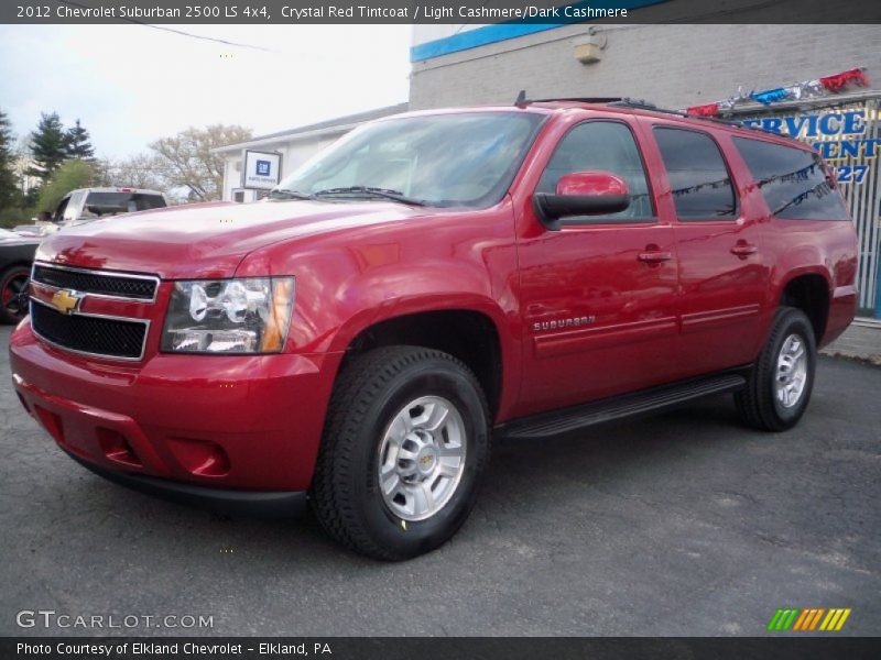 Crystal Red Tintcoat / Light Cashmere/Dark Cashmere 2012 Chevrolet Suburban 2500 LS 4x4