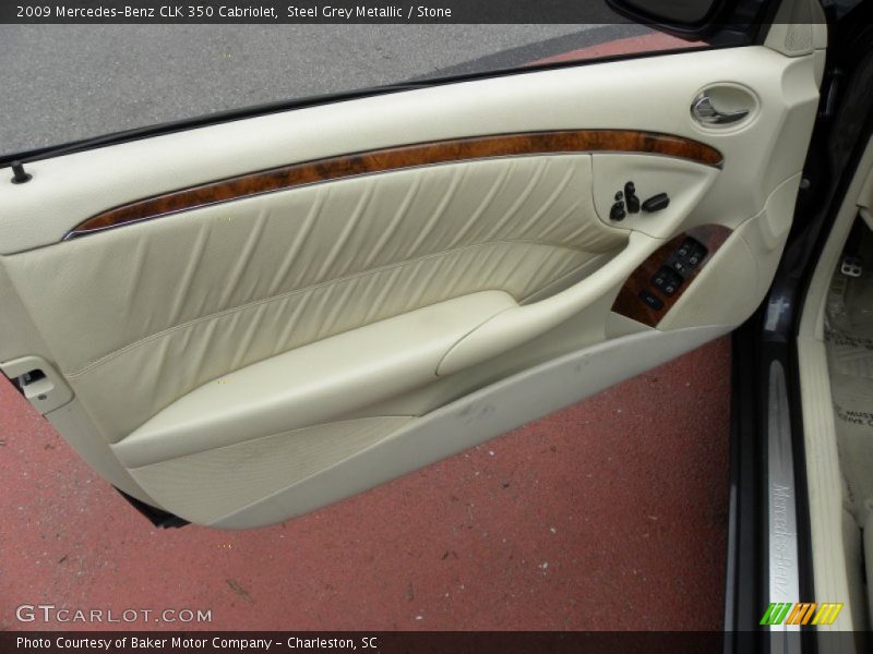 Steel Grey Metallic / Stone 2009 Mercedes-Benz CLK 350 Cabriolet