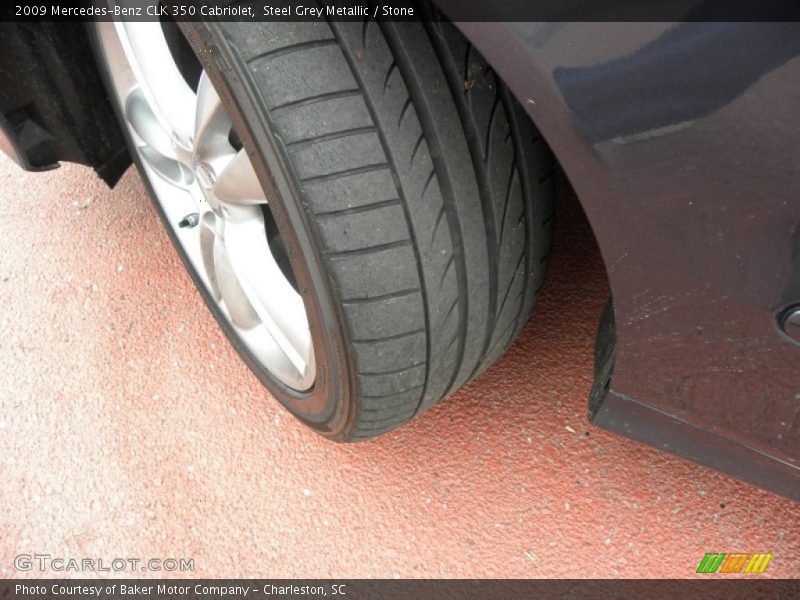 Steel Grey Metallic / Stone 2009 Mercedes-Benz CLK 350 Cabriolet