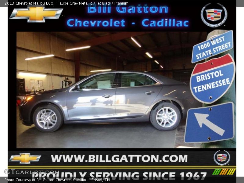 Taupe Gray Metallic / Jet Black/Titanium 2013 Chevrolet Malibu ECO