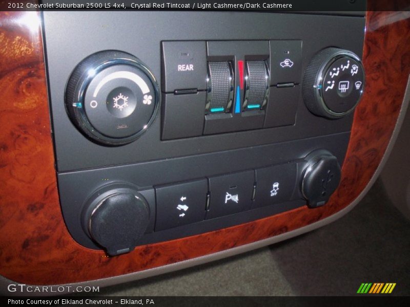 Controls of 2012 Suburban 2500 LS 4x4