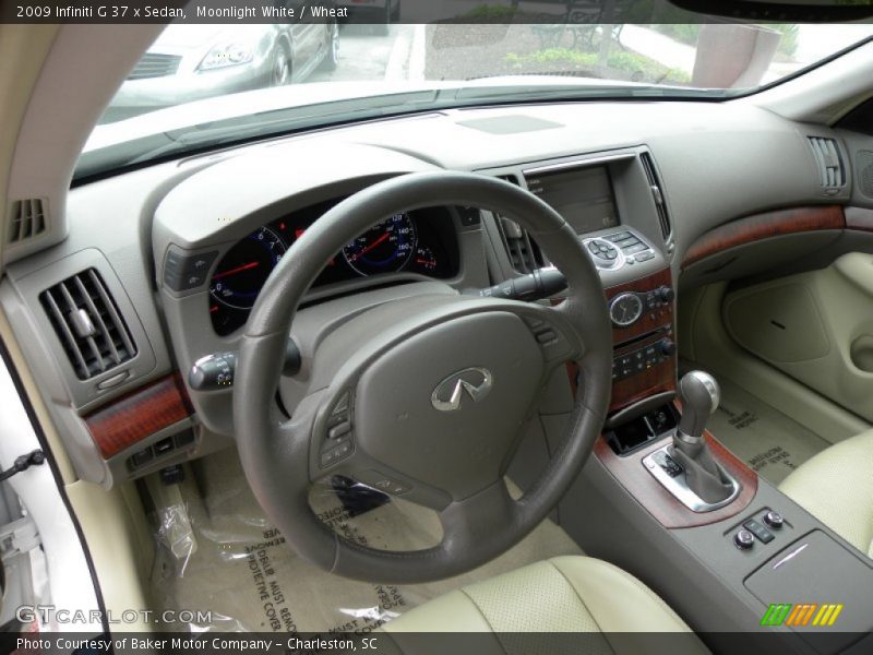 Moonlight White / Wheat 2009 Infiniti G 37 x Sedan