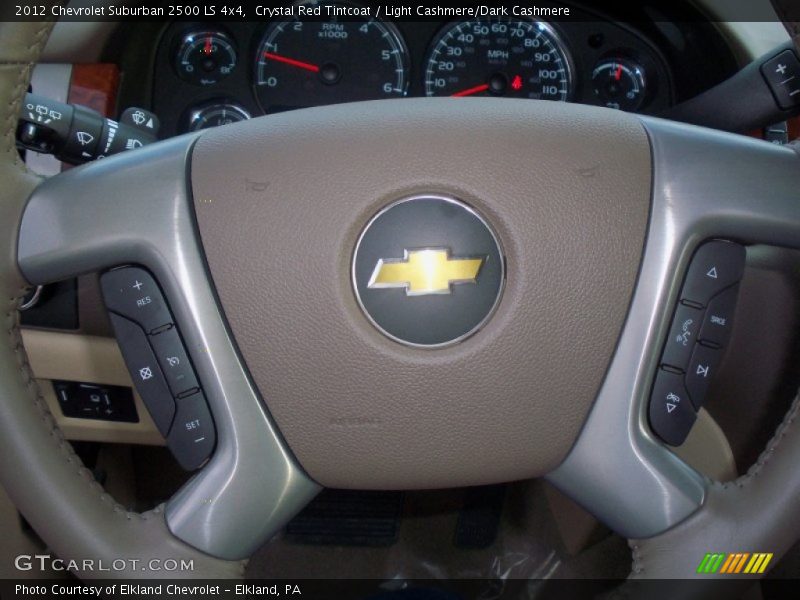 Crystal Red Tintcoat / Light Cashmere/Dark Cashmere 2012 Chevrolet Suburban 2500 LS 4x4