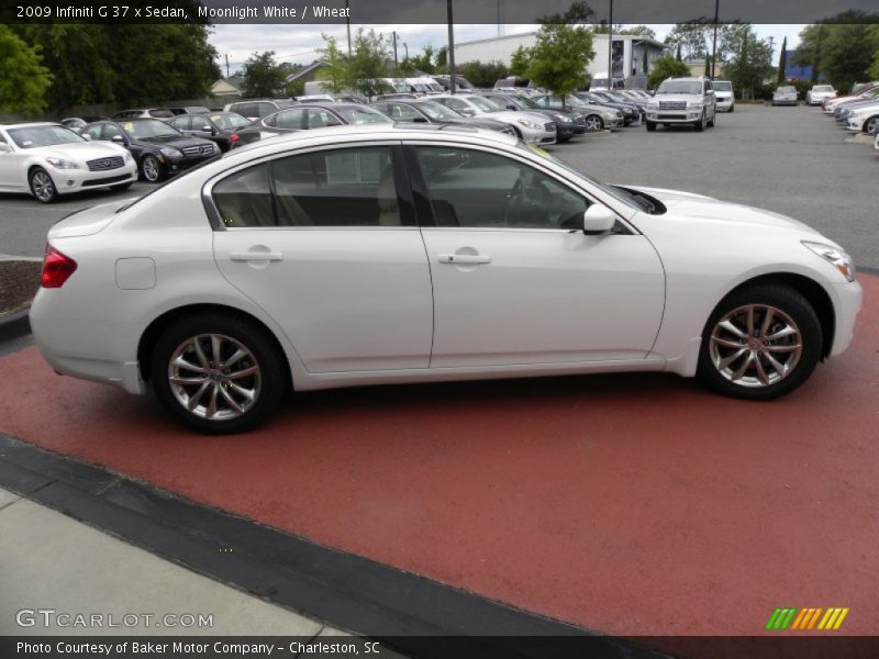 Moonlight White / Wheat 2009 Infiniti G 37 x Sedan