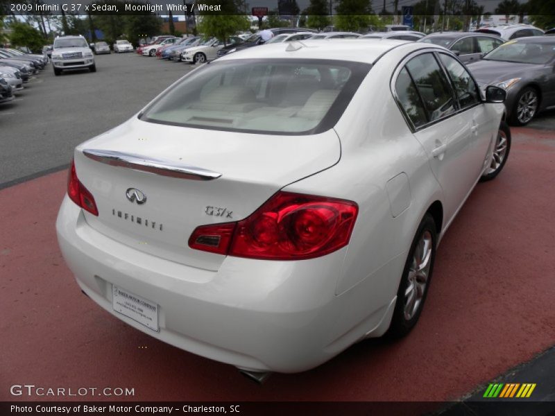 Moonlight White / Wheat 2009 Infiniti G 37 x Sedan