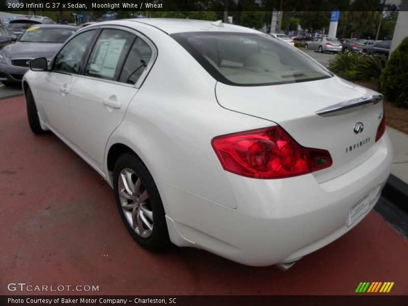 Moonlight White / Wheat 2009 Infiniti G 37 x Sedan
