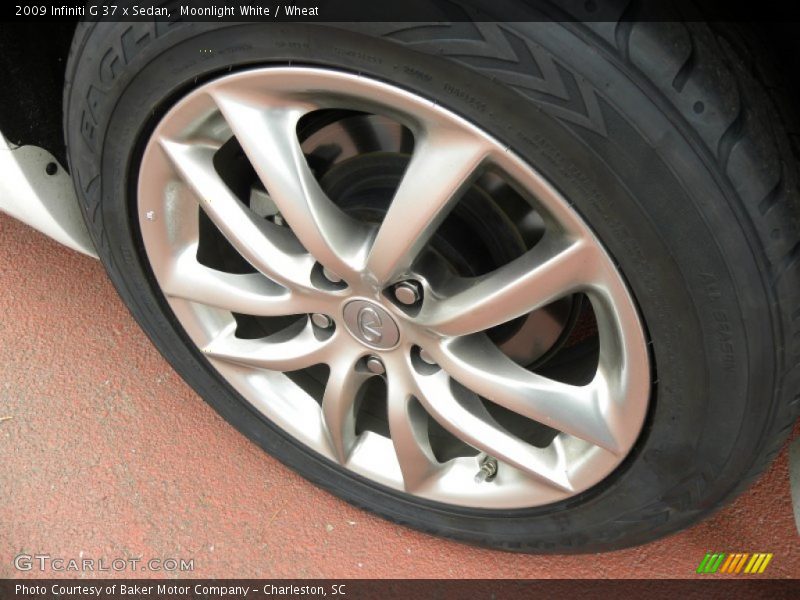 Moonlight White / Wheat 2009 Infiniti G 37 x Sedan