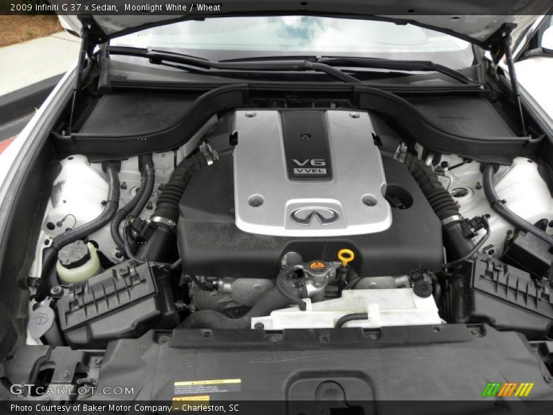 Moonlight White / Wheat 2009 Infiniti G 37 x Sedan