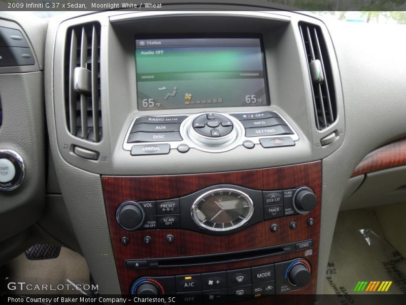 Moonlight White / Wheat 2009 Infiniti G 37 x Sedan