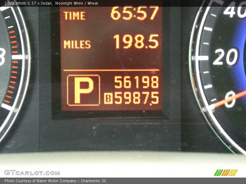 Moonlight White / Wheat 2009 Infiniti G 37 x Sedan