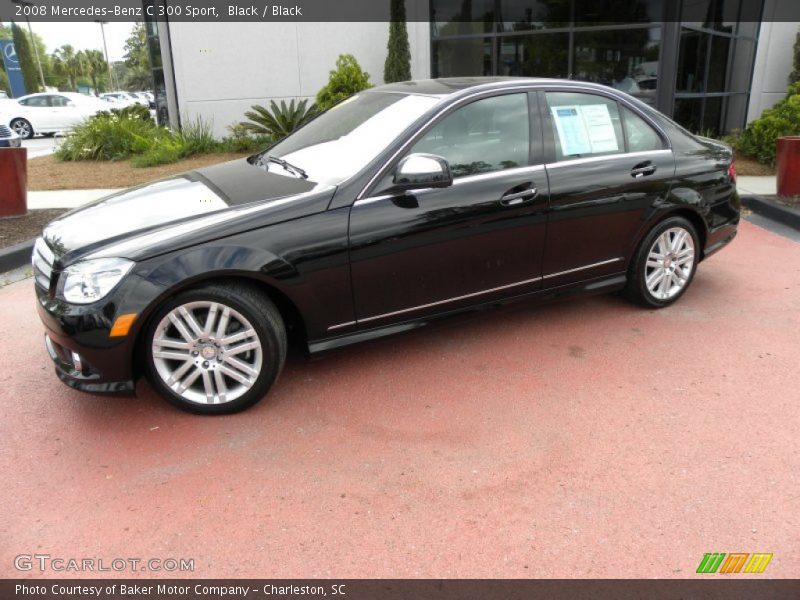 Black / Black 2008 Mercedes-Benz C 300 Sport