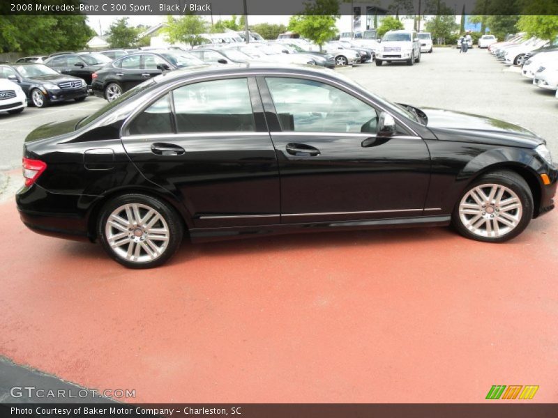 Black / Black 2008 Mercedes-Benz C 300 Sport
