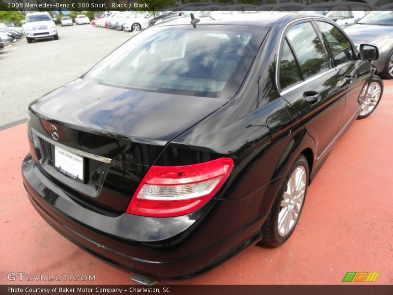 Black / Black 2008 Mercedes-Benz C 300 Sport