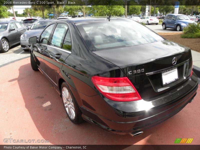 Black / Black 2008 Mercedes-Benz C 300 Sport