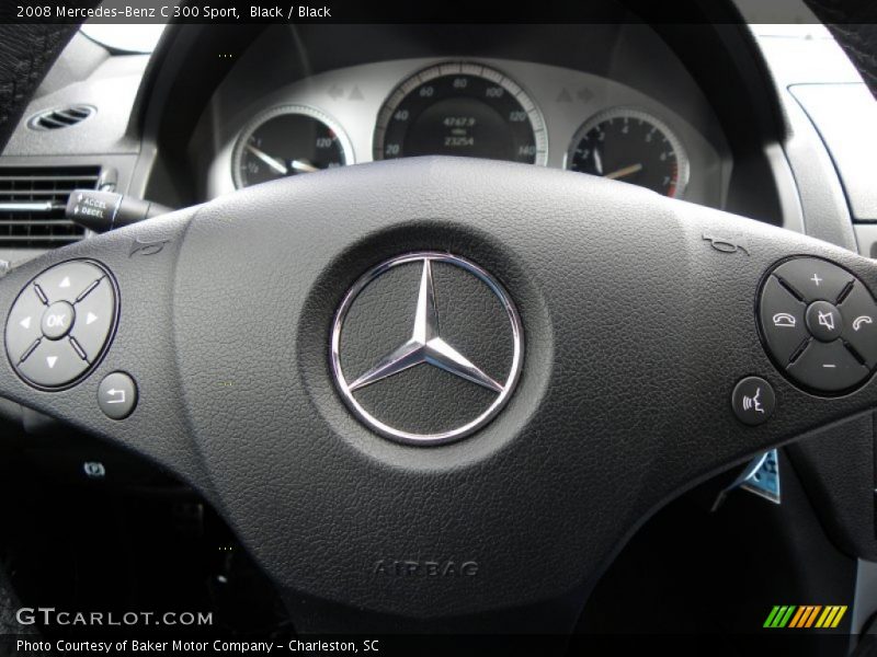 Black / Black 2008 Mercedes-Benz C 300 Sport