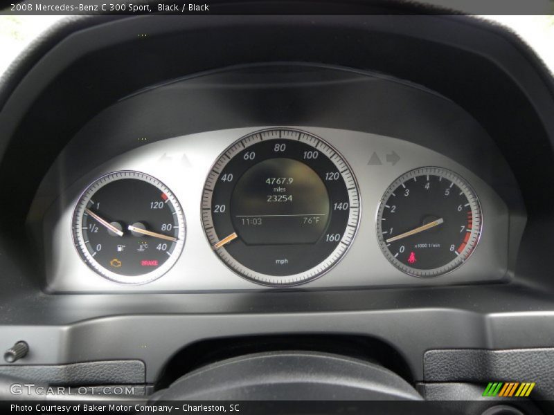 Black / Black 2008 Mercedes-Benz C 300 Sport