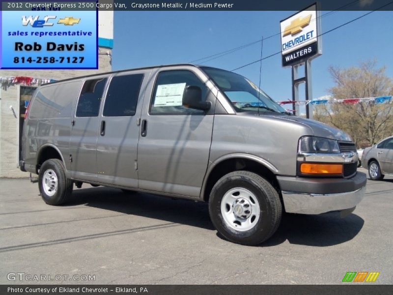 Graystone Metallic / Medium Pewter 2012 Chevrolet Express 2500 Cargo Van