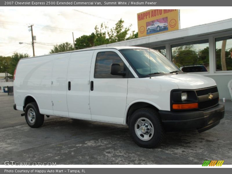 Summit White / Medium Pewter 2007 Chevrolet Express 2500 Extended Commercial Van