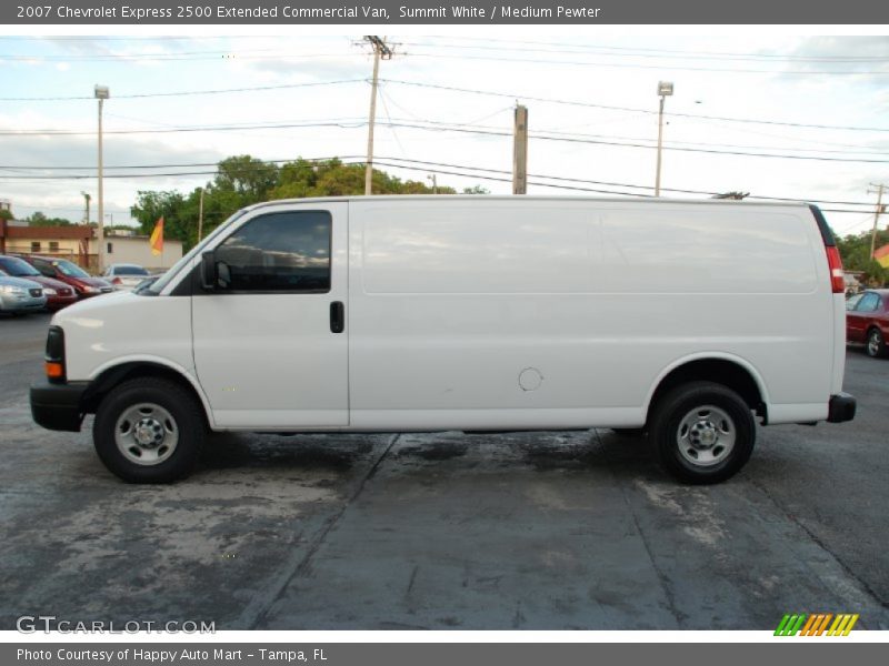 Summit White / Medium Pewter 2007 Chevrolet Express 2500 Extended Commercial Van