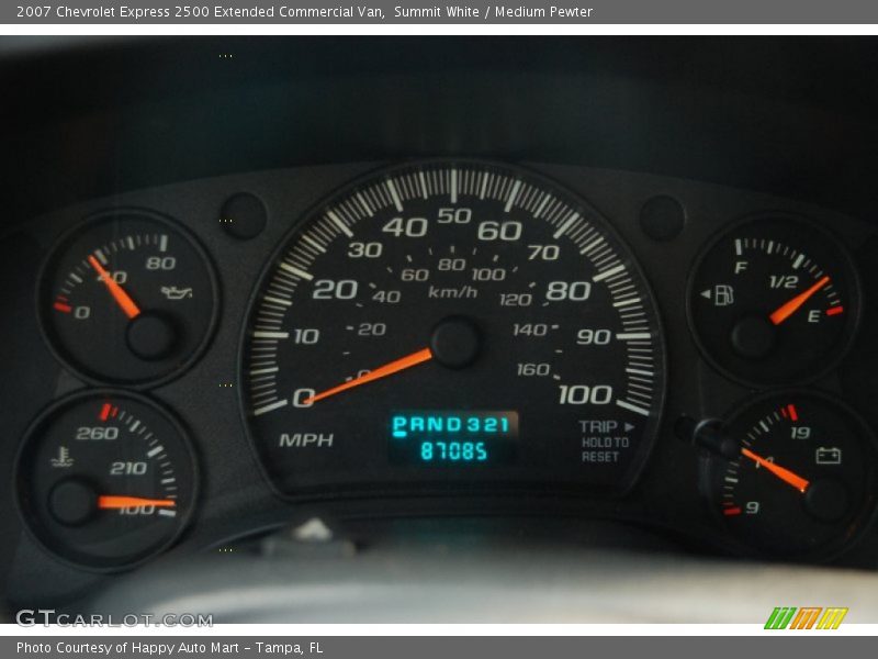 Summit White / Medium Pewter 2007 Chevrolet Express 2500 Extended Commercial Van