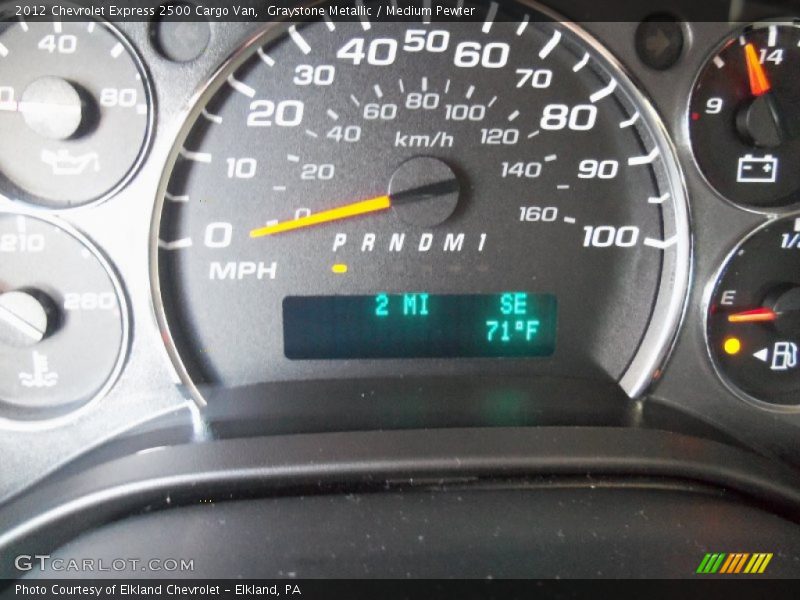 Graystone Metallic / Medium Pewter 2012 Chevrolet Express 2500 Cargo Van