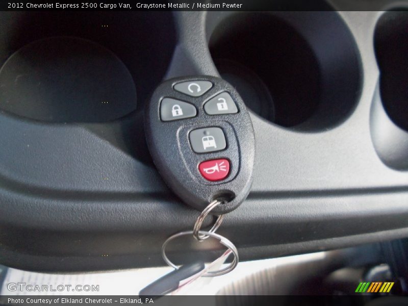 Keys of 2012 Express 2500 Cargo Van